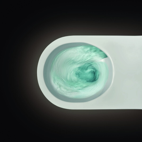 VIGOUR WHITE V4 Wand-WC PowerFlush spülrandlos mit SoftClose TakeOff WC-Sitz, weiß matt