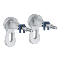 GROHE Rapid SL Vorwandelement Urinal-Set + ROCA NEXO Urinal mit SoftClose-Deckel, Betätigungsplatte, Wandwinkel & Urinalsieb, Weiß