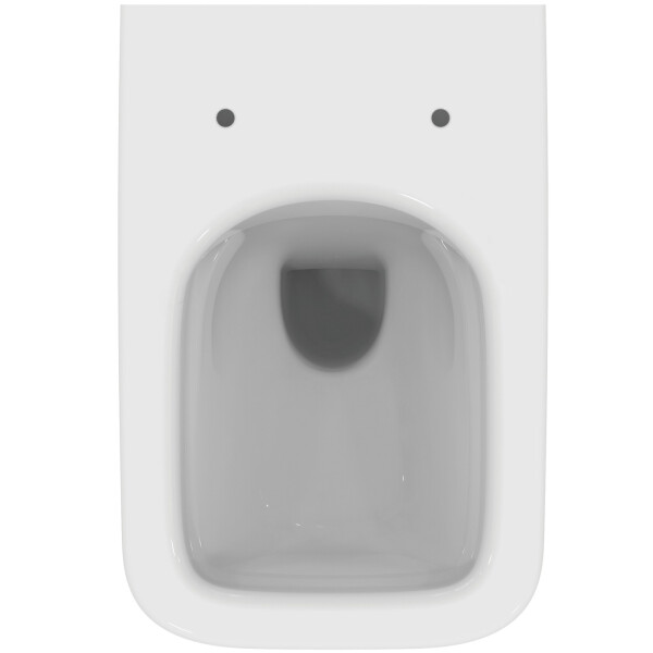 VIGOUR DERBY V3 Edge Wand-WC Tiefspüler spülrandlos mit sichtbarer Befestigung & PflegetectPLUS, weiß