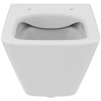 VIGOUR DERBY V3 Edge Wand-WC Tiefspüler spülrandlos mit sichtbarer Befestigung & PflegetectPLUS, weiß