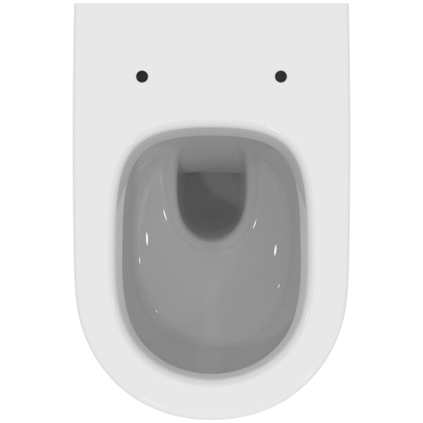 VIGOUR DERBY V3 Wand-WC mit Spülrand offene Befestigung PflegetectPlus Beschichtung, weiß