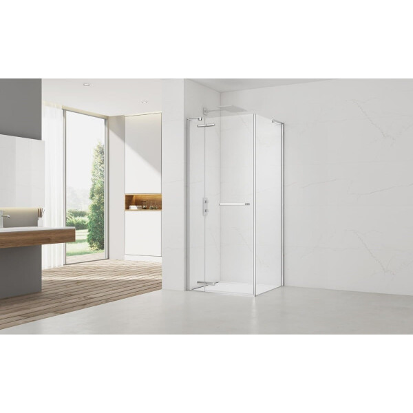 SAT TGD NEW Duschkabine 90x90 cm mit Drehtür Easy-Clean-Beschichtung, chrom