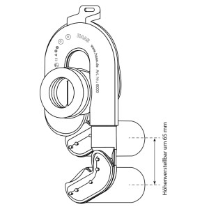 Otto Haas Urinal-Absaugsiphon DN50 höhenverstellbar...