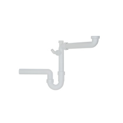 Siphon für Spüle Raumsparmöbelsiphon 1 1/2...