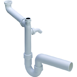 Siphon für Spüle Raumsparmöbelsiphon 1 1/2...