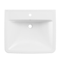 VIGOUR clivia V2 plus care 65x55 cm unterfahrbar barrierefrei mit Hahnloch und Überlauf, weiß