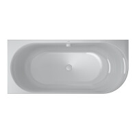 VIGOUR DERBY Raumeck  Badewanne Acryl mit Verkleidung mit Überlaufbefüllung 180 x 80 cm weiß glanz, verschiedene Ausführungen