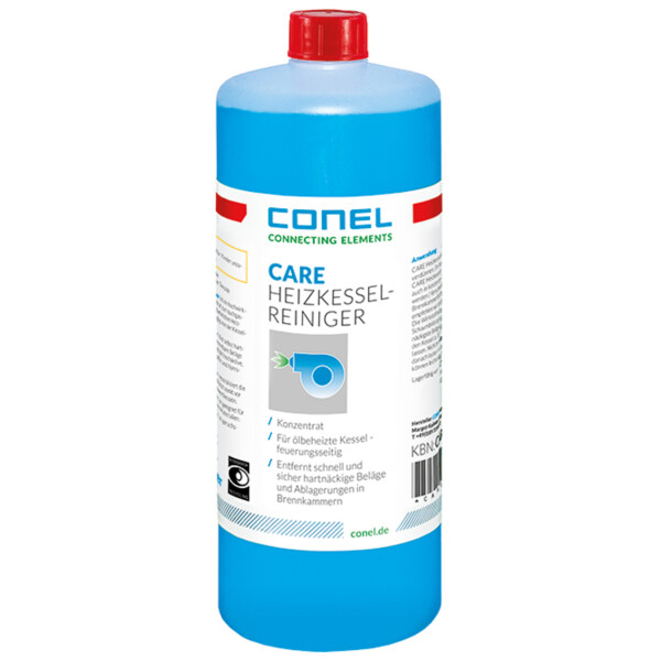 CONEL CARE 221 S Heizkesselreiniger Spezialreiniger für Ölkessel, 1 L Konzentrat