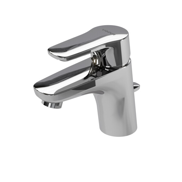 VIGOUR derby V3 XS Piccolo Einhand-Waschtischbatterie mit Ablaufgarnitur, verchromt