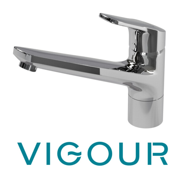 VIGOUR derby V3 Einhand-Spültischbatterie, verchromt