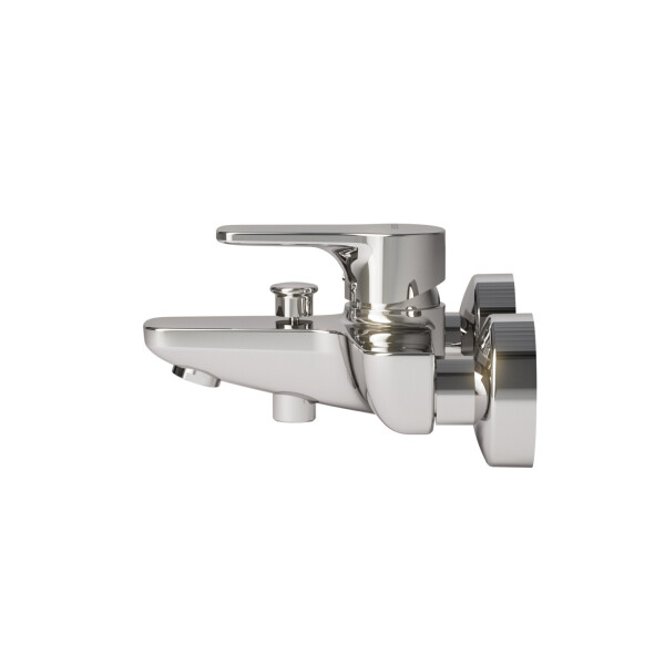 VIGOUR derby V3 Einhand-Aufputz-Badebatterie ohne Brausegarnitur, verchromt