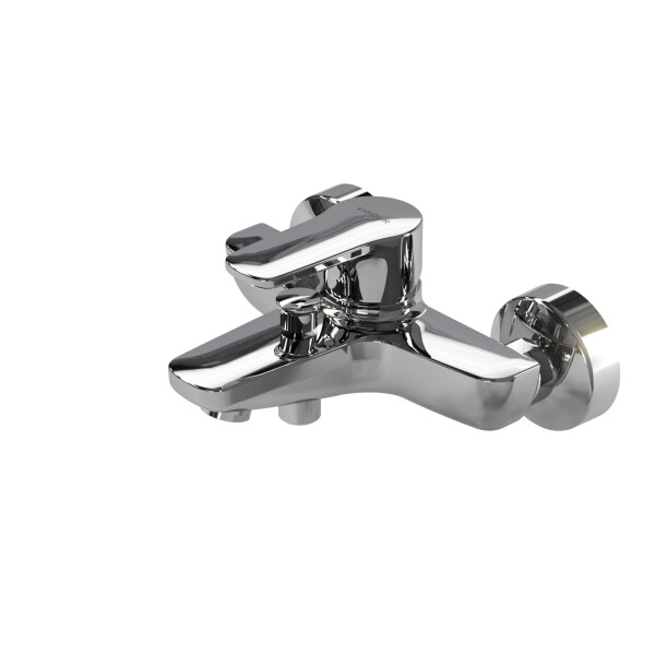 VIGOUR derby V3 Einhand-Aufputz-Badebatterie ohne Brausegarnitur, verchromt