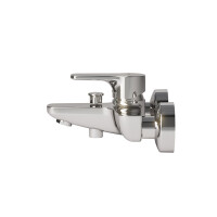 VIGOUR derby V3 Einhand-Aufputz-Badebatterie ohne Brausegarnitur, verchromt