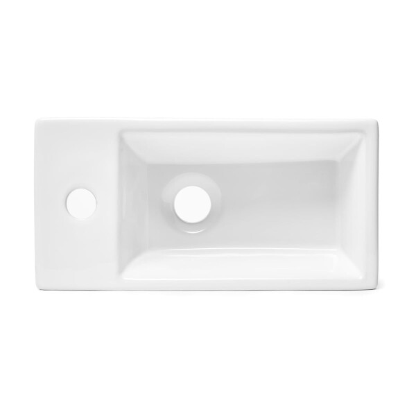 Swiss Aqua Technologies Brevis Handwaschbecken 40,5 cm x 20,5 cm, weiß