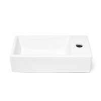 Swiss Aqua Technologies Brevis Handwaschbecken 40,5 cm x 20,5 cm, weiß