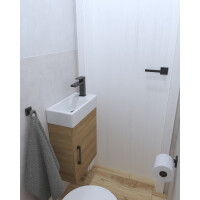 Swiss Aqua Technologies Brevis Handwaschbecken 40,5 cm x 20,5 cm, weiß
