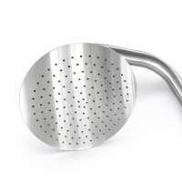 Euroshowers Extended Außendusche Edelstahl 316 Kalt-/Warmwasser mit Kopf- und Handbrause 230 cm, Edelstahl