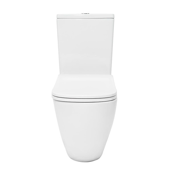 SAT Ergo WC-Kombination mit ergonomischer Sitzform und Wirbelspülung, weiß