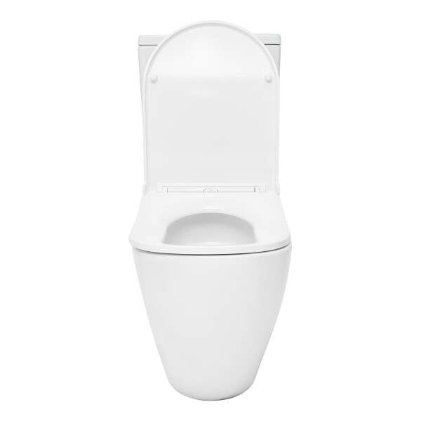 SAT Ergo WC-Kombination mit ergonomischer Sitzform und Wirbelspülung, weiß