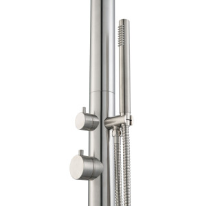 Euroshowers Pure Classic Außendusche Edelstahl 316...