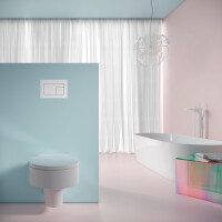 TECE velvet WC-Betätigungsplatte für Zweimengentechnik ultra flach 5 mm in verschiedenen Farben