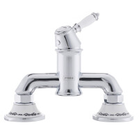 SIKO Provence Brausegarnitur-Set Retro-Duscharmatur, Handbrause und Duschschlauch, chrom