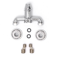 SIKO Provence Brausegarnitur-Set Retro-Duscharmatur, Handbrause und Duschschlauch, chrom