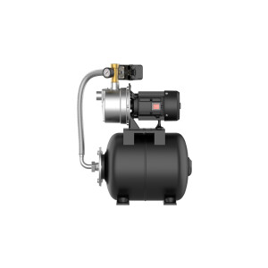 TRINNITY Profi-Hauswasserwerk Jet-Pumpe 600W Edelstahl...