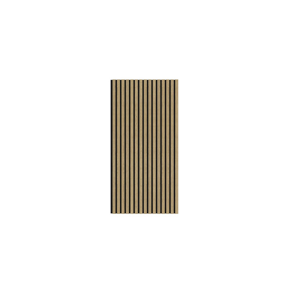 SAT Akustikpaneel 60 x 120 cm MDF-Lamellen Schallschutz Wandpaneel für Innenräume, Natur-Eiche
