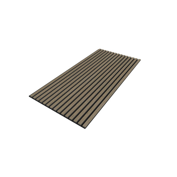 SAT Akustikpaneel 60 x 120 cm MDF-Lamellen Schallschutz Wandpaneel für Innenräume, Geräucherte Eiche