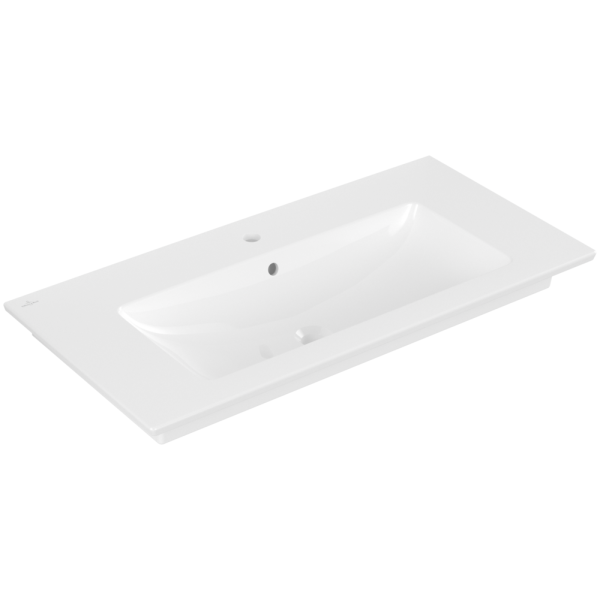 VILLEROY & BOCH VENTICELLO Möbelwaschtisch 100 x 50 cm mit Hahnloch und Überlauf, weiß