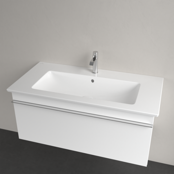 VILLEROY & BOCH VENTICELLO Möbelwaschtisch 100 x 50 cm mit Hahnloch und Überlauf, weiß