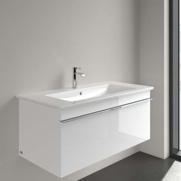 VILLEROY & BOCH VENTICELLO Möbelwaschtisch 100 x 50 cm mit Hahnloch und Überlauf, weiß