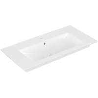 VILLEROY & BOCH VENTICELLO Möbelwaschtisch 100 x 50 cm mit Hahnloch und Überlauf, weiß