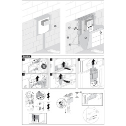 Hock WC mit Unterputzspülkasten inkusive Siphon und Drückerplatte in weiß