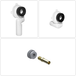 Urinal Anschlussgarnitur-Set-Absaugsiphon Ablauf- und...