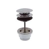 Ablaufgarnitur Schaftventil Klick-Klack 1“1/4 universal mit oder ohne Überlauf, chrom