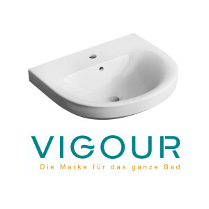 VIGOUR Clivia Waschtisch rund 60 x 48 cm mit...