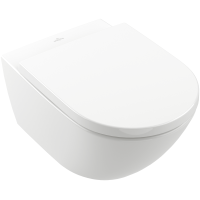 VILLEROY & BOCH Subway 3.0 Wand WC AntiBac +  CeramicPlus mit TwistFlush und WC-Sitz, weiß Alpin