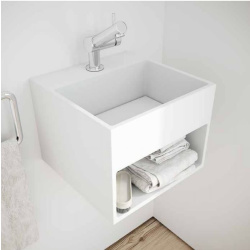 COSMIC COMPACT Waschbecken für  Gästebad 32 cm, weiß