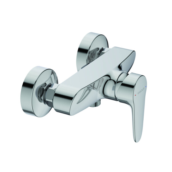 VIGOUR Clivia Einhand-Aufputz-Brausebatterie mit ECO-Funktion ohne Brausegarnitur, verchromt