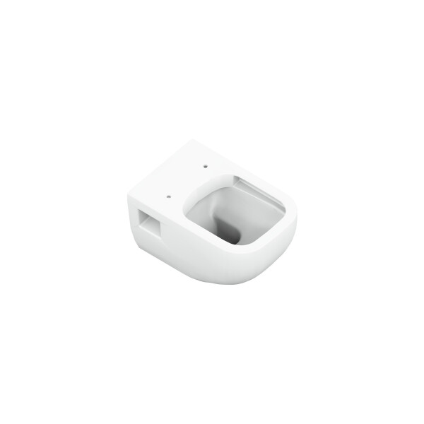 VIGOUR DERBY Wand WC spülrandlos mit sichtbarer Befestigung und SoftClose WC-Sitz weiß