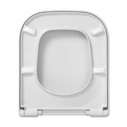 VIGOUR DERBY Wand WC spülrandlos mit sichtbarer Befestigung und SoftClose WC-Sitz weiß