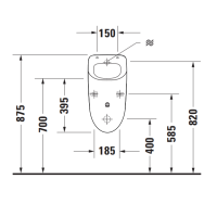VIGOUR DERBY Wand WC spülrandlos mit Urinalbecken und Geberit Komplettset, verschiedene Variationen