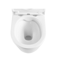 SAT FINE Wand-WC kurz 48 cm mit SoftClose WC-Sitz und TakeOff Funktion, weiß
