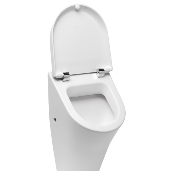 ROCA NEXO Urinal mit SoftClose Deckel & GROHE Vorwandgestell + Betätigungsplatte, verschiedene Farben