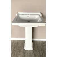 VitrA VALARTE Waschtisch mit Hygiene-Glasur, optional mit Langsäule, verschiedene Größen