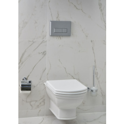 VitrA VALARTE Wand-WC spülrandlos mit SoftClose WC-Sitz & Waschtisch mit Langsäule, weiß