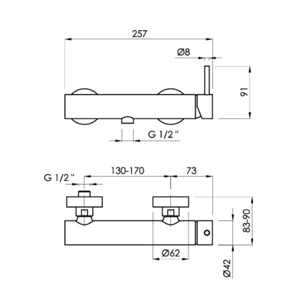 SANYCCES LOOP Einhebel Brausebatterie optional mit Brausehalter, Handbrause & Brauseschlauch versch. Farben