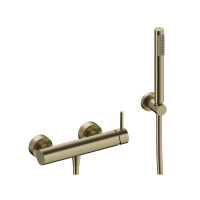 SANYCCES LOOP Einhebel Brausebatterie optional mit Brausehalter, Handbrause & Brauseschlauch versch. Farben
